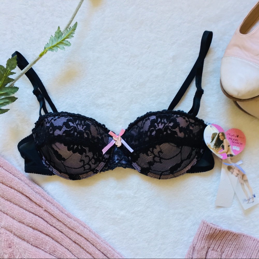 NWT Playboy push-up $38 retail bunny charm bra